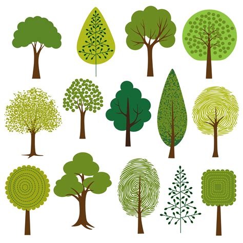 trees vector art